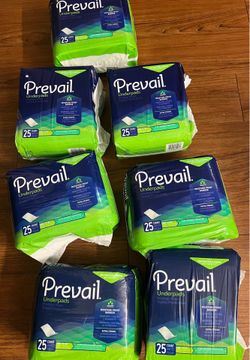 Prevail Underpads - 25 count - Large 23”x36”. Extra strong.Each Bag 5$