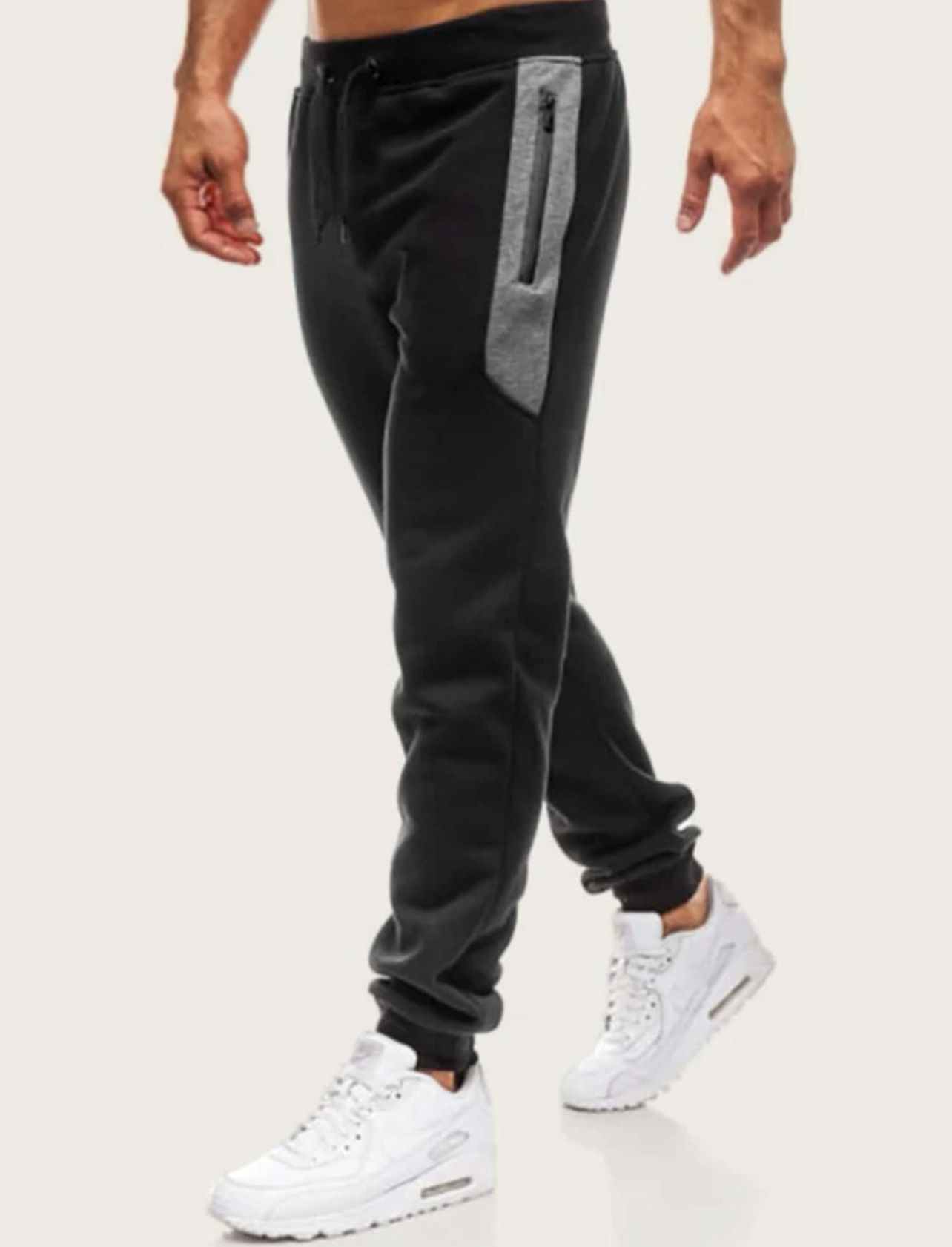 Homme Men’s Contrast Panel Drawstring Sweatpants *NEW*