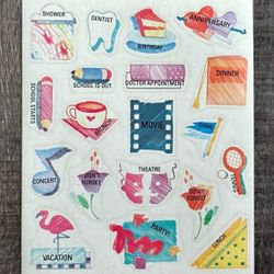 New Planner & Calendar Colorful Craft Sticker Labels