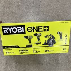 RYOBI ONE+ Cordless 4 Tool Combo Kit