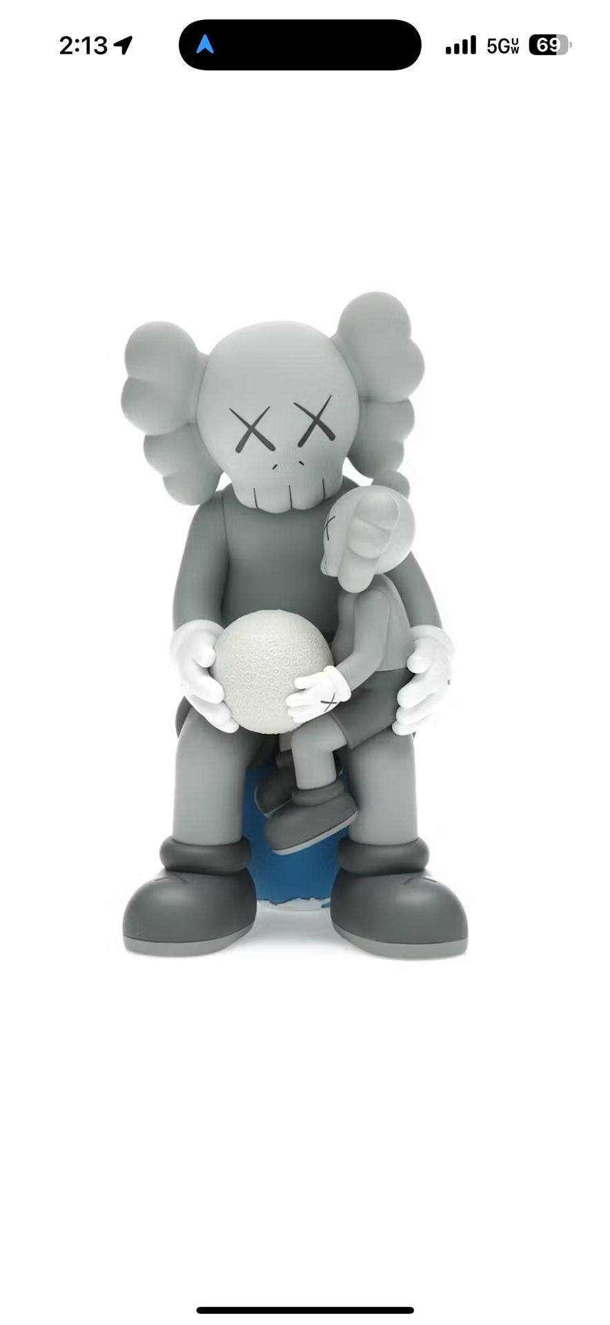 Kaws Holiday Thailand Vinyl Figure Grey