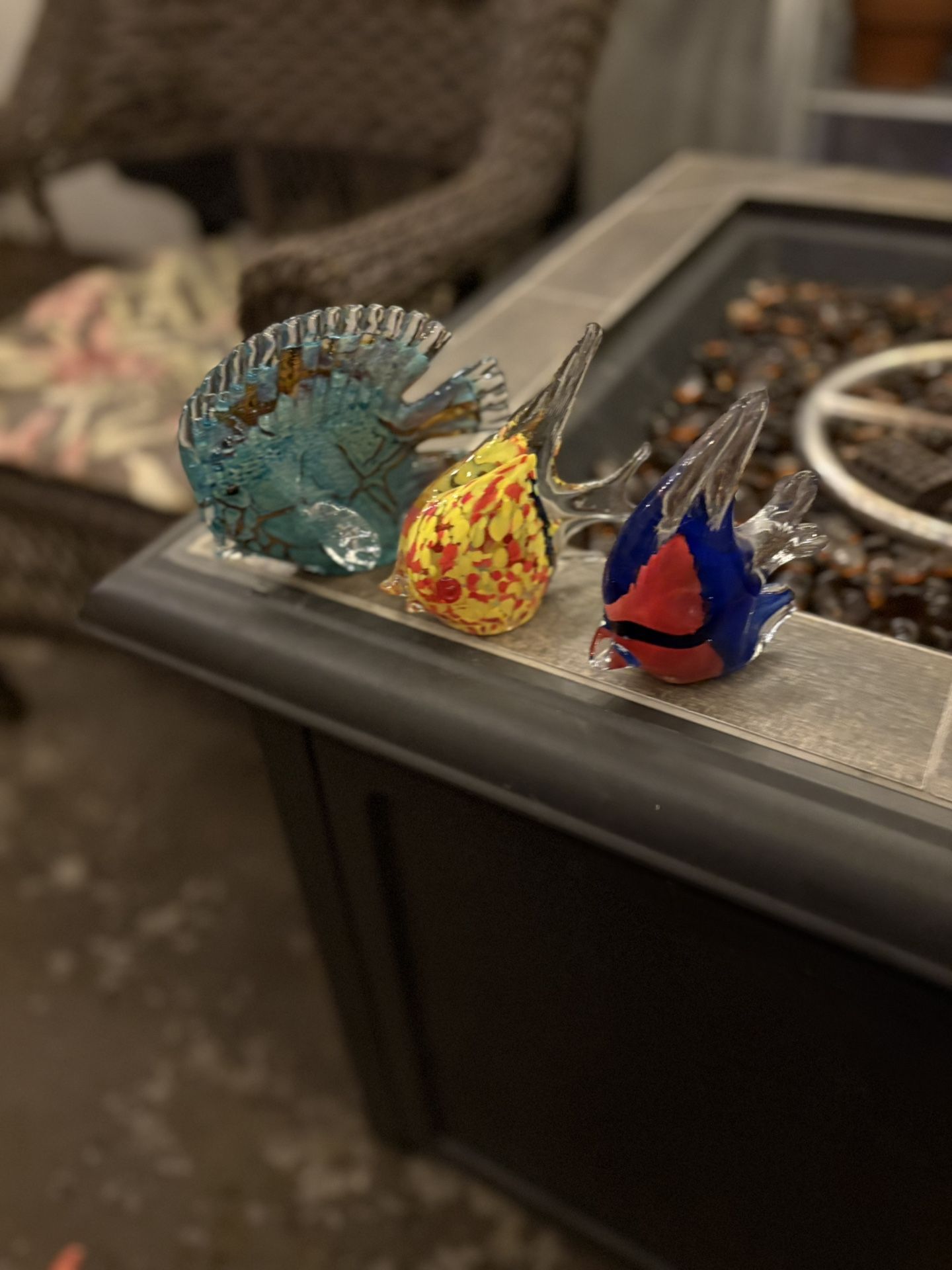 Glass Fish Figurines