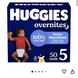 Huggies overnites diaper size 5 50pcs