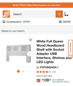 Queen Bed Headboard Shelves 