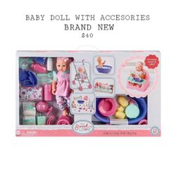 Baby Doll Set With Accessories 