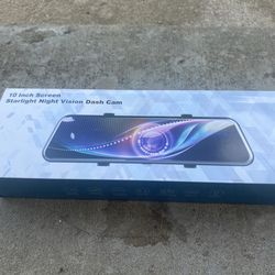 10 inch screen  Starlight night vision dash cam