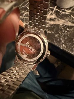 Hugo Boss Men’s Watch — Black Dial, Stainless Steel Bracelet