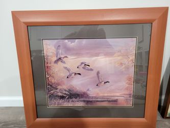 Artwork framed and signed