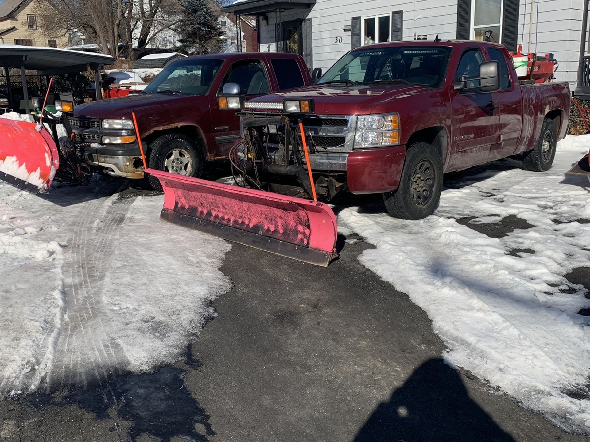 Snow Plowing Sand Salt