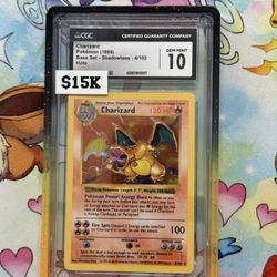 Charizard Shadowless CGC10