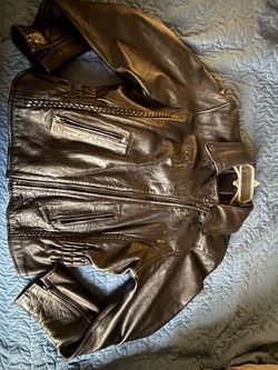 Ladies genuine leather jacket