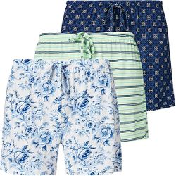 Women's 3 Pack Boxer Pajama Shorts Womens Sleep Lounge Short’s, Casual Yummy PJ Short for Women L, XL,  2XL