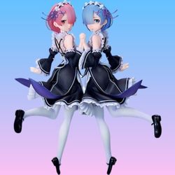 Rem and Ram from the anime series "Re:ZERO -Starting Life in Another World-". 
