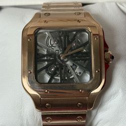 Cartier Skeleton Mens Watch