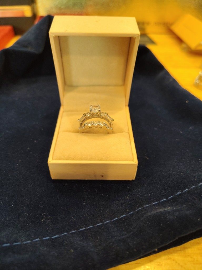 925 Silver Engagement Set