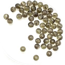 Lot Of 50 8mm Smoky Topaz Beads 