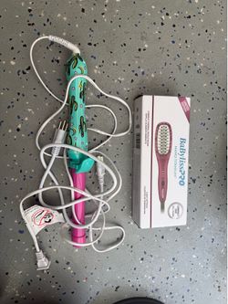 Hair tools automatic curler & babyliss heated brush