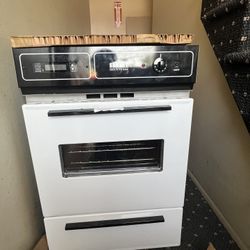 24 in. Single Electric Wall Oven in White, 115-Volt