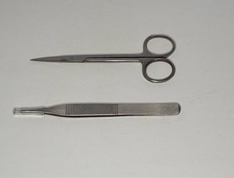 Stainless Steel Scissor & Tweezer Set