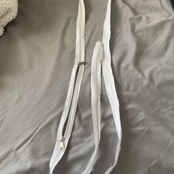 80” long white two direction zipper like new