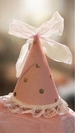 Party hat for baby girl