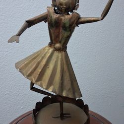 Copper ballerina music box