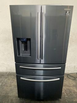 Samsung 4-Door Refrigerator FrenchDoor Black Stainless Steel