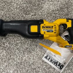 Neuvo DEWALT sawzall  20V MAX Lithium Ion Cordless Brushless Reciprocating Saw with FLEXVOLT ADVANTAGE (Tool Only) brand new 