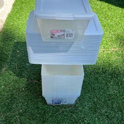 15 Shoe Boxes  6qt White