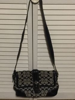 Black coach purse