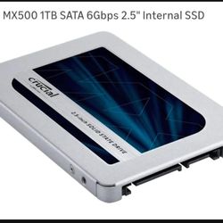Crucial MX500 1TB SATA 6Gbps 2.5" Internal SSD__EXCELLENT __