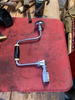 Vintage Stanley Bit Brace Drill. # 02-743 No.73-12. Very Good Condition!