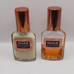 Chaz Moisturizing After Shave Balm 98% full and Chaz After Shave 1 oz. Bottle 1/2 full