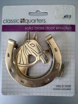 Solid Brass Door Knocker NIP 🐴