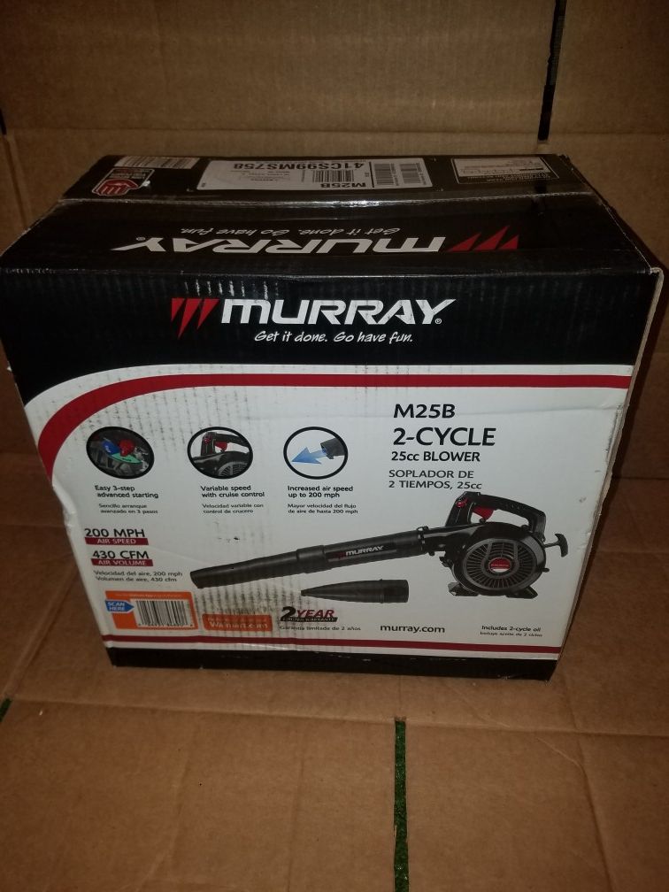 BRAND NEW Murray 200 MPH 430 CFM 2-Cycle 25cc Gas Blower