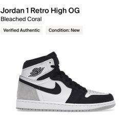 Jordan 1 Retro High OG Bleached Coral