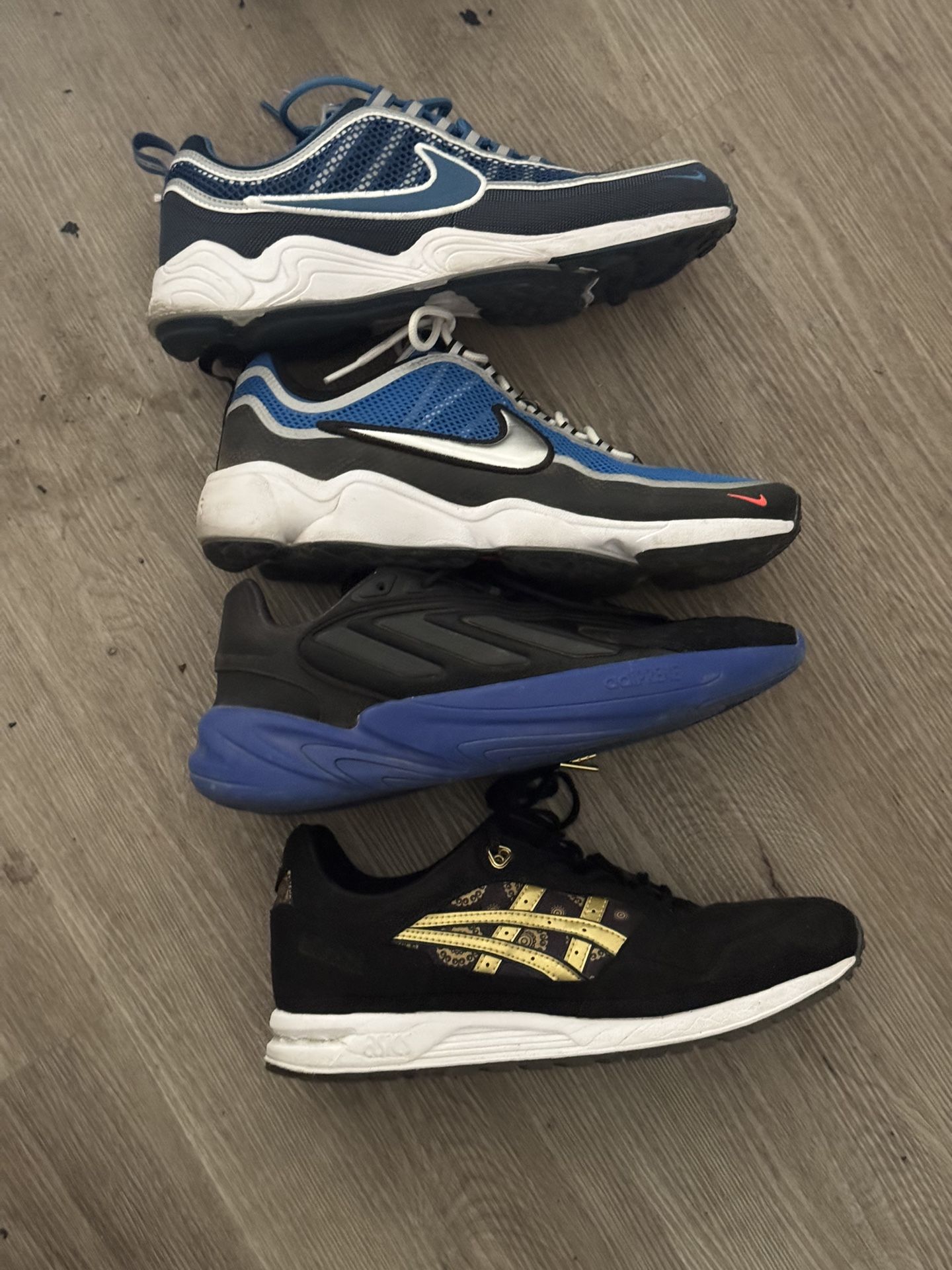 NOT FREE. MAKE. ME A OFFER !!!MENS NIKE ADIDAS ASICS HAUL 10.5 4 Pair
