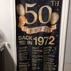 50th Birthday Backdrop /banner