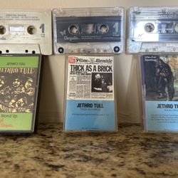 Jethro Tull Cassette Lot Aqualung Thick As A Brick Stand Up Vintage Chrysalis