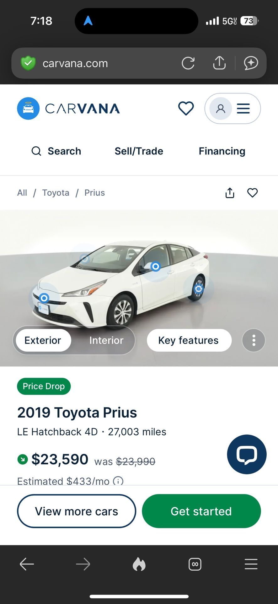 Prius Bumper Door Mirror Seat Leather