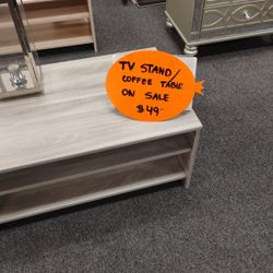 TV STAND COFFEE TABLE LIQUIDATION SALE MUST GO 