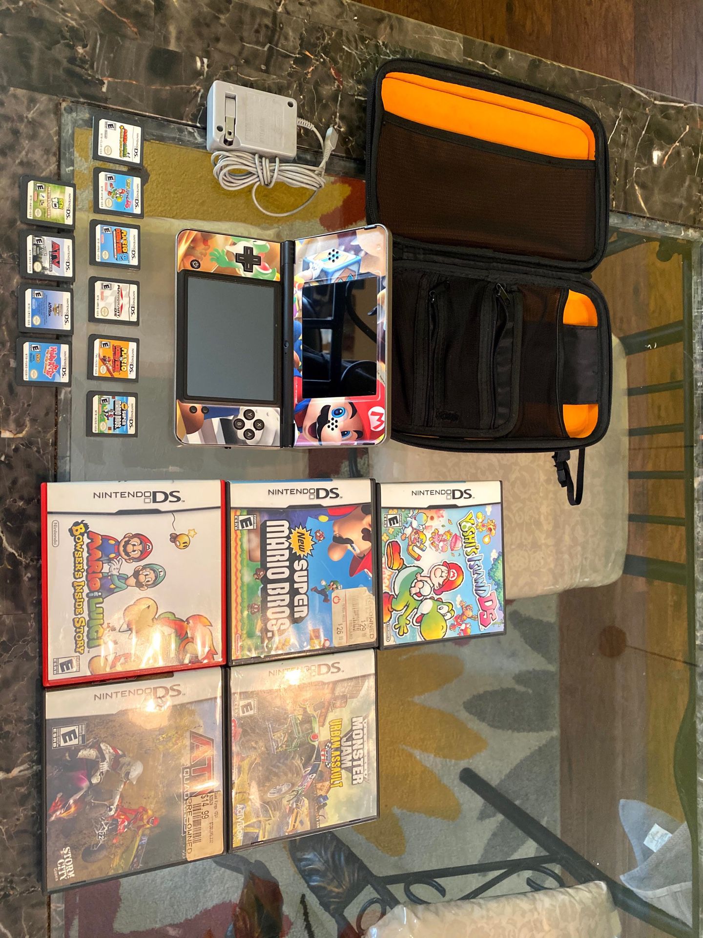 Nintendo DSi XL with 10 Games