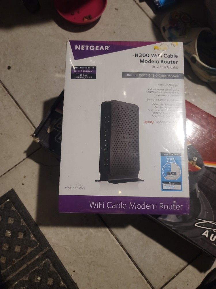 Netgear N 300 WiFi Cable Router 802.11 N Gigabit