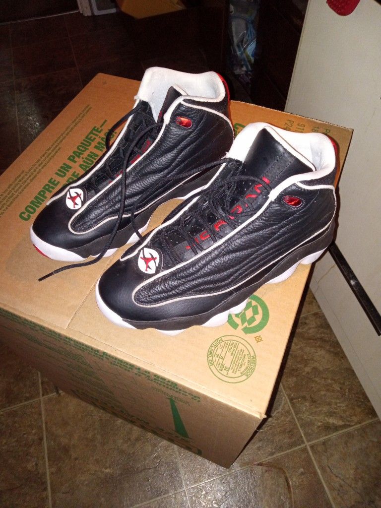 Men's Size 10 Nike Air Jordan Pro Strong Black White N Red Play offs Dc8418 062