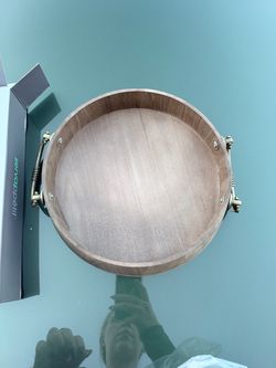 Round Wood Tray