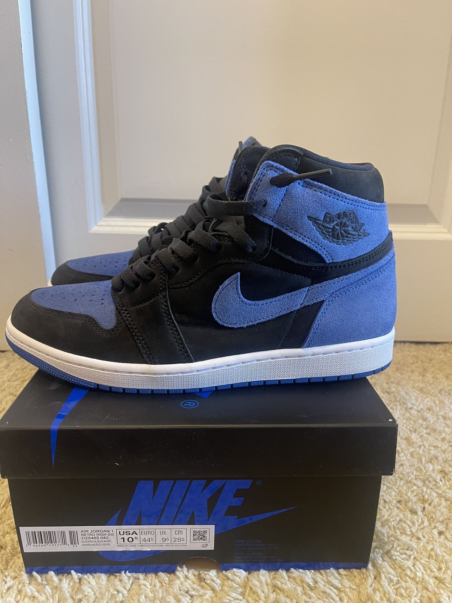 Jordan 1 Royal Reimagined Sz 10.5