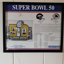 Super Bowl 50 frame art picture.