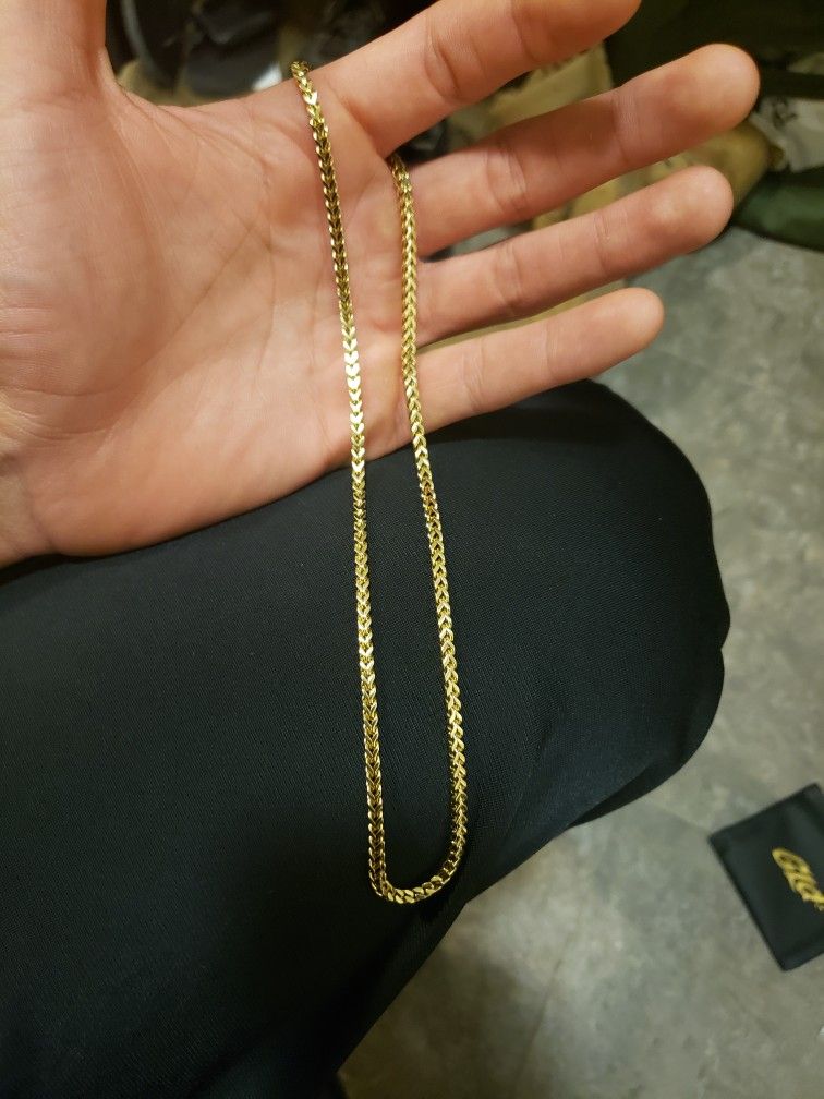 Gld, 4mm Franco Chain, (Gold Plated)