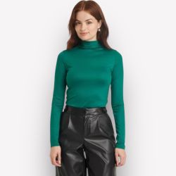 NWT A New Day Emerald Long Sleeve Turtleneck, Size S, MSRP $25