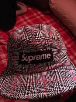 Supreme Black and red Plaid hat Spring/Summer 2015
